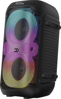 ALTAVOZ PORTATIL BLUETOOTH LED CON MICRO 80W NEGRO DESPRECINTADO