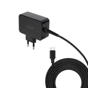 CARGADOR PORTÁTIL GAN USB-C PD 65W, NEGRO TOOQ
