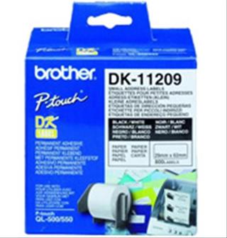 ETIQUETAS PRECORTADAS 29x62MM PAPEL BROTHER