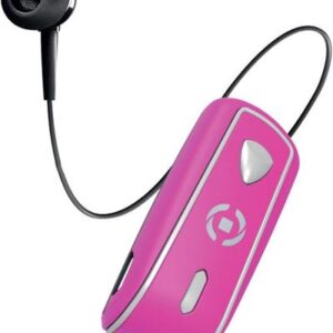 AUTICULAR BTLUETOOTH CELLY MONO CON PINZA Y CABLE RETRACTIL ROSA REACONDICIONADO