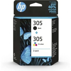 Cartucho de Tinta Original HP n?305 Multipack/ Negro/ Tricolor