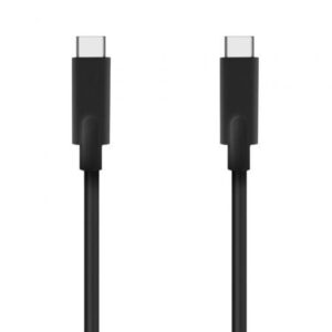 Cable USB 3.2 Tipo-C Aisens A107-0707 5GBPS 3A 60W/ USB Tipo-C Macho - USB Tipo-C Macho/ Hasta 60W/ 625Mbps/ 5m/ Negro