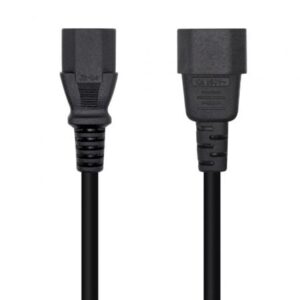 Cable Alimentaci?n Aisens A132-0532/ IEC C13 Hembra - IEC C14 Macho/ 10m/ Negro