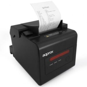 Impresora de Tickets Approx appPOS80WIFI+LAN/ T?rmica/ Ancho papel 58 y 80mm/ USB-WiFi-LAN-RS232-RJ11/ Negra