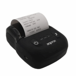 Impresora de Tickets Approx appPOS58PORTABLE+/ T?rmica/ Ancho papel 58mm/ USB-Bluetooth/ Negra