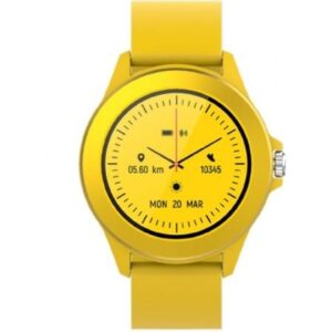 Smartwatch Forever Colorum CW-300/ Notificaciones/ Frecuencia Card?aca/ Amarillo