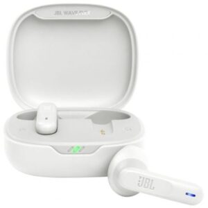 Auriculares Bluetooth JBL Wave Flex con estuche de carga/ Autonom?a 8h/ Blancos