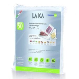 Bolsa para envasar al vac?o Laica VT3510/ 25 x 30cm/ 50 bolsas