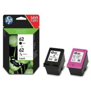 Cartucho de Tinta Original HP n?62 Multipack/ Negro/ Tricolor