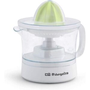 EXPRIMIDOR ORBEGOZO EP 1510 - 25W - CAPACIDAD 0.5L - INCLUYE 2 CONOS - ROTACI?N BIDIRECCIONAL - ACCESORIOS LAVABLES EN LAVAVAJILLAS