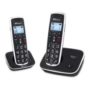 Tel?fono Inal?mbrico SPC Comfort Kaiser 7609N/ Pack DUO/ Negro