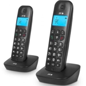 Tel?fono Inal?mbrico SPC Air Pro Duo 7302N/ Pack DUO/ Negro
