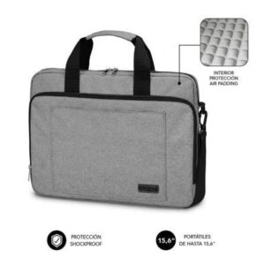Malet?n Subblim Air Padding Laptop Bag para Port?tiles hasta 15.6'/ Cinta para Trolley/ Gris