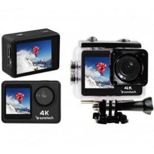 C?mara Digital Deportiva Sunstech Adventure 4K/ 16MP/ ?ngulo de visi?n 170?/ Negra