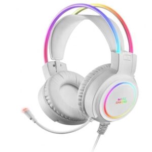 Auriculares Gaming con Micr?fono Mars Gaming MHRGB/ Jack 3.5/ Blancos