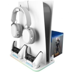 Soporte Multifunci?n RGB para PS5 Mars Gaming MPS5-B2/ Blanco