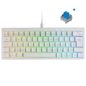 Teclado Gaming Mec?nico Mars Gaming MKMINIPRO/ Switch Azul/ Blanco