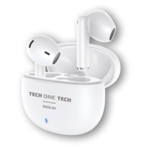 Auriculares Bluetooth Tech One Tech SIUX.01 TEC1401/ con estuche de carga/ Autonom?a 5h/ Blancos