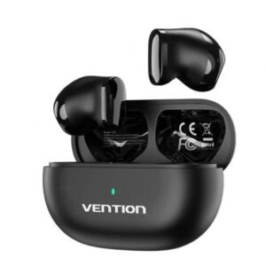 Auriculares Bluetooth Vention Tiny T12 NBLB0 con estuche de carga/ Autonom?a 6h/ Negros