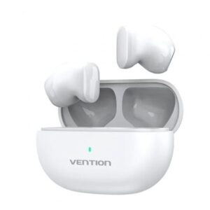 Auriculares Bluetooth Vention Tiny T12 NBLW0 con estuche de carga/ Autonom?a 6h/ Blancos
