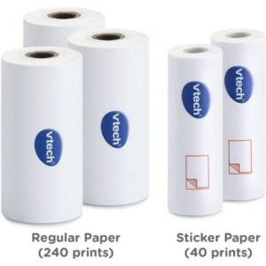 Pack 5 Rollos Papel T?rmico VTech para C?mara Print Cam/ 3 Rollos T?rmicos y 2 Rollos Pegatina