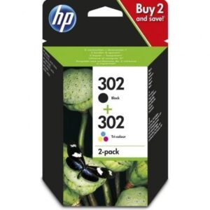 Cartucho de Tinta Original HP n?302 Multipack/ Negro/ Tricolor