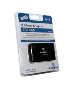 LECTOR EXT. COOLBOX DNIE+SIM N EGRO + LECTOR TARJETAS + SIM PN: CRCOOCRE065A EAN: 8437013799287