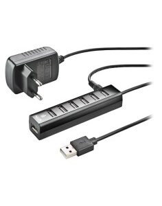 HUB 6 PTOS USB 2.0 NGS IHUB7TI NY + ALIMENTADOR NEGRO PN: IHUB7TINY EAN: 8435430621051