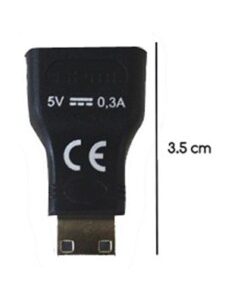 CONVERSOR HDMI HEMBRA A MINI   HDMI MACHO APPROX NEGRO PN: HDMI H A MINI M EAN: 1000000003321
