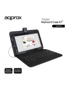 FUNDA 9.7 APPROX TABLET + TEC LADO NEGRO PN: APPIPCK04 EAN: 8435099516606   "