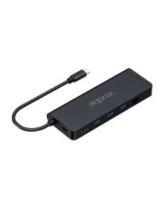 MINI DOCK USB TYPE C APPROX    USB 3.0, LAN, HDMI, SD, MSD PN: APPC53 EAN: 8435099531555