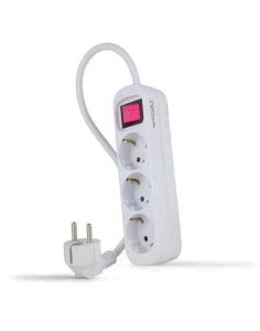 REGLETA 3 TOMAS NANO CABLE CON PROTECCION 1.4M, INTERRUPTOR PN: 10.38.0003 EAN: 8433281013995