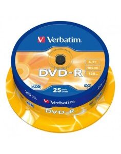 DVD VERBATIM 25 UNDS 16X 4.7GB  -R