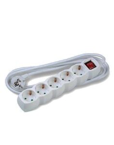 REGLETA 5 TOMAS TECHNIK BLANCA 3M CON PROTECCION INTERUPTOR