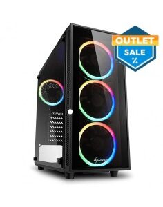 CAJA SEMITORRE ATX SHARKOON    TG4 ATX ARGB NEGRA