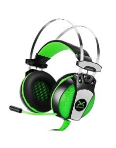 AURI + MIC 3.5MM 3GO GAMING    HADLOK CASCOS NEGRO/VERDE