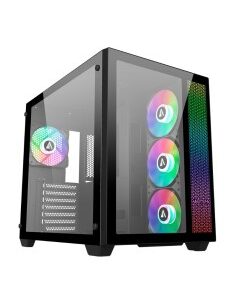 CAJA GAMING DANUBE SAVA NEGRA  ATX ABYSM SIN FUENTE