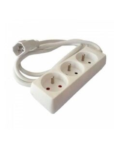 REGLETA 3 TOMAS RIELLO IEC M   SHUCKO BLANCO 1.20M