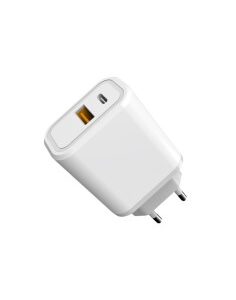 CARGADOR  5V ENCHUFE USB TYPE  C USB A 3.0 BLANCO