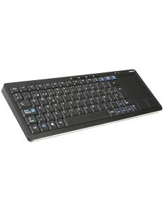 TECLADO WIRELESS OMEGA SMARTV  CON TOUCH PAD NEGRO
