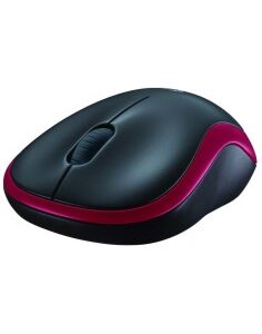 RATON WIRELESS LOGITECH M185   NEGRO/ROJO