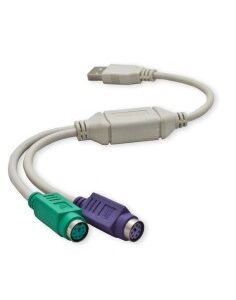 CONVERSOR 1 USB A 2 PS2