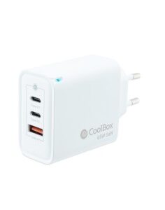 CARGADOR  5V ENCHUFE 2 X USB   TYPE C, 1 X USB