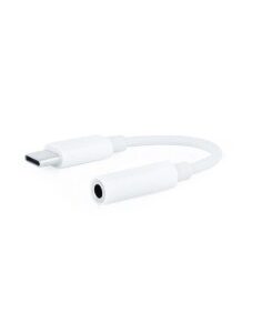 CONVERSOR TYPE-C A JACK  3.5MM 11CM BLANCO