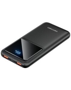 POWERBANK 10000 MAH VENTION    22.5W LED DISPLAY NEGRO