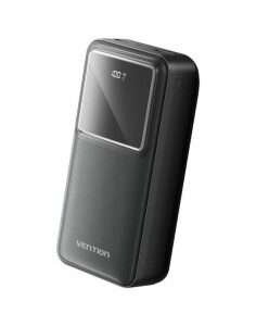 POWERBANK 30000 MAH VENTION    22.5W LED DISPLAY NEGRO