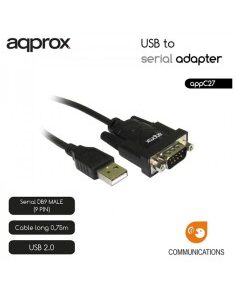 CONVERSOR USB A SERIE DB9 APPR OX NEGRO