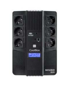SAI 800VA COOLBOX SCUDO3 LCD   480W NEGRO