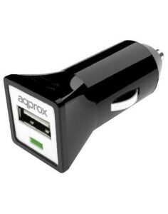 CARGADOR  5V COCHE 1X USB 1.0A  NEGRO