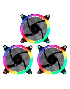 VENTILADOR 12CM GAMING ARGB    PACK 3 UNDS CANDY 30
